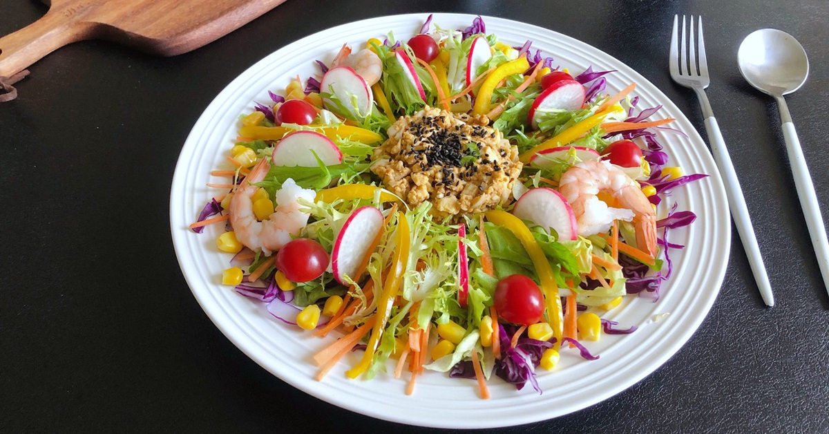 Cách làm salad rau củ ngon, Salad rau củ, món ăn giảm cân