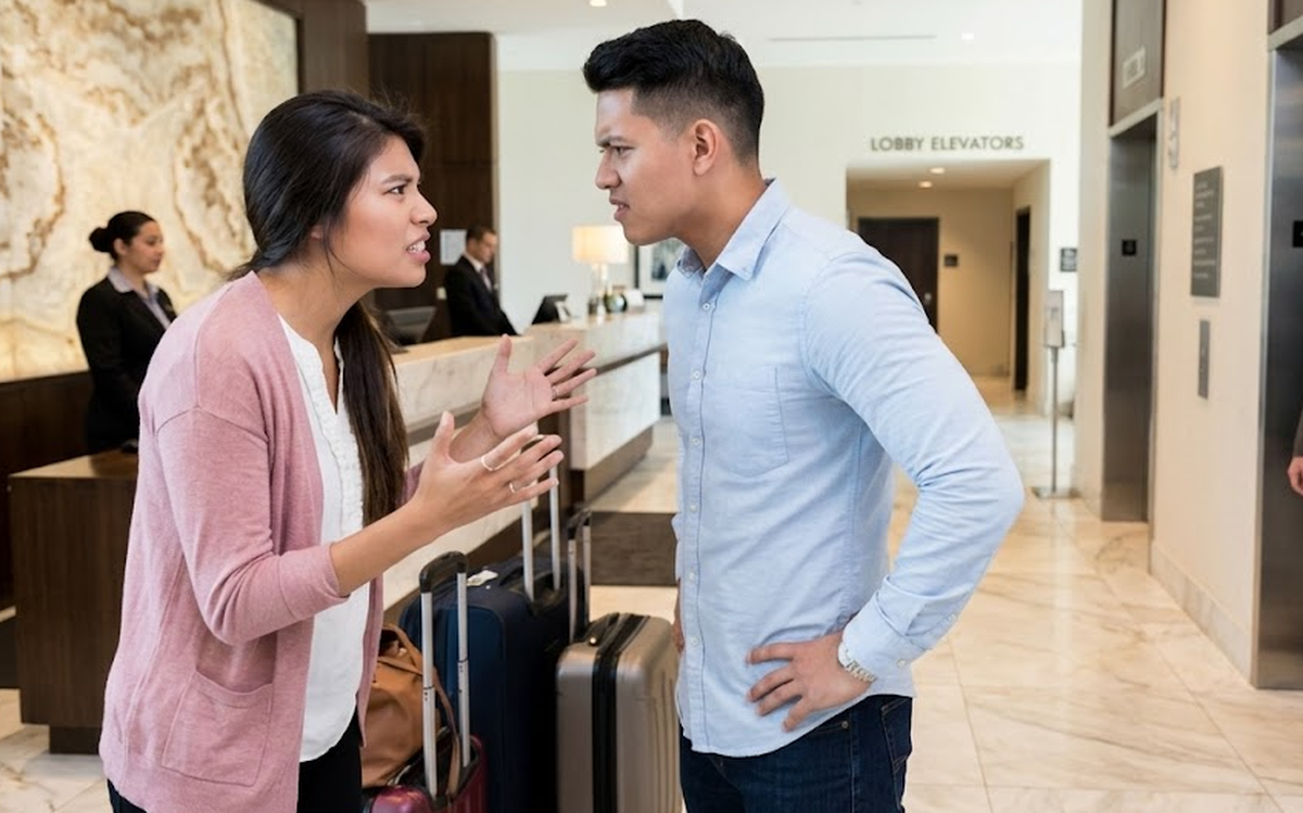 Đi trăng mật thì thấy rắc rối ở sảnh khách sạn, tôi sợ chồng biết nên đòi đổi nơi ở, không ngờ lại khiến hôn nhân sóng gió