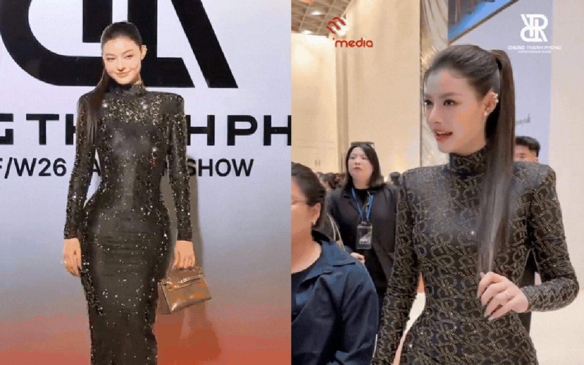 Lona Kiều Loan gây ấn tượng với visual và body hoàn hảo tại fashion show 2026