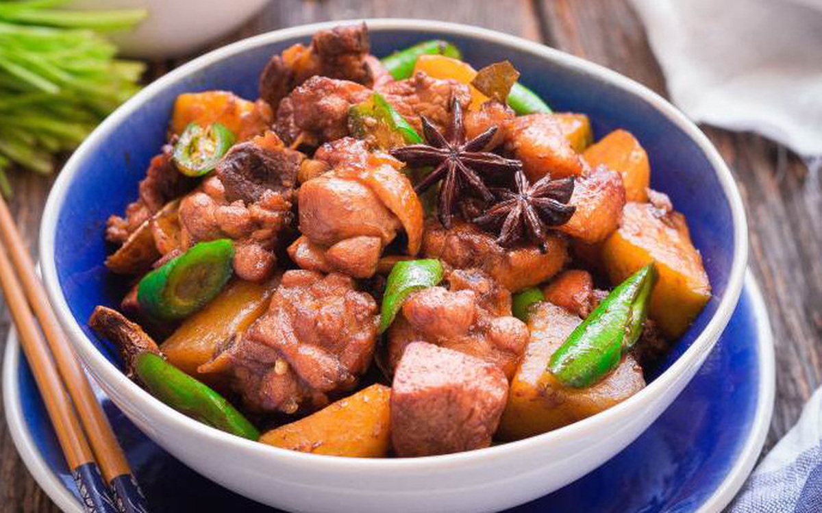 Cách làm GÀ RIM khoai tây ngon, Cach lam ga rim khoai tay, GÀ RIM khoai tây
