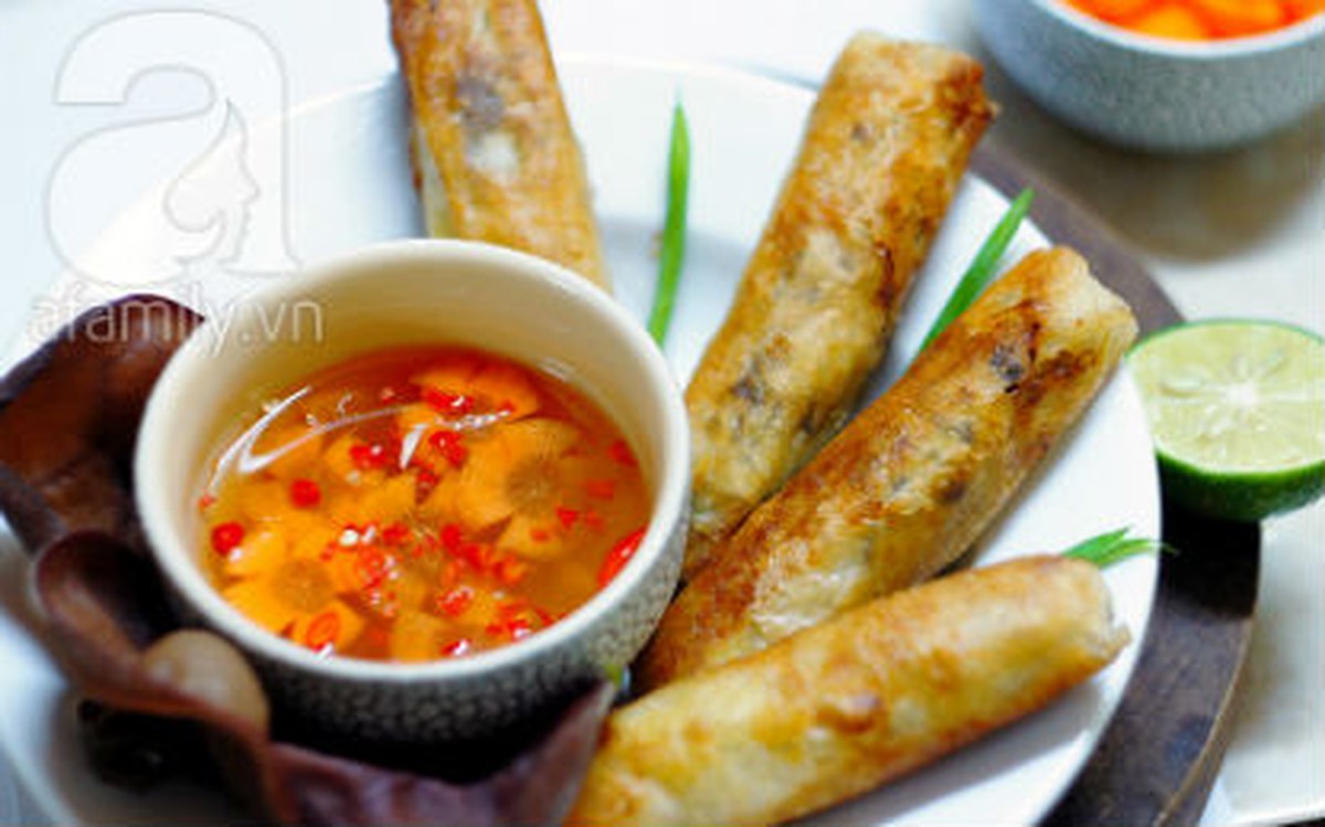 Làm nem rán, lam nem ran, cách làm nem ngon, hướng dẫn làm nem ngon,