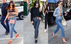 Quần jeans ống rộng đang rất "hot" nhưng Selena Gomez thích mặc jeans ôm dáng hơn