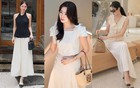 Phải công nhận mỹ nhân Việt mặc chân váy dài quá đẹp, chị em nên tham khảo để ngày càng sành điệu hơn
