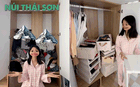 Chiêu cơi nới, sắp xếp tủ quần áo từ 5 món "bảo bối" loanh quanh 100k của một cô nàng Hà Nội, chị em thỏa đam mê shopping chẳng lo chật tủ