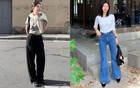 Áo thun và quần ống rộng: 10 cách phối đơn giản mà áp dụng suốt mùa thu vẫn đẹp