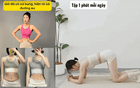1 phút tập tại nhà mỗi ngày giúp siết eo, thon gọn bắp tay, bắp đùi