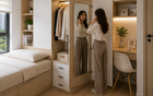 "Đứng hình" trước thiết kế “giường kiểu bục” của nhà hàng xóm: Phòng ngủ chỉ 9m² nhưng vẫn đủ chỗ ngủ, làm việc và lưu trữ