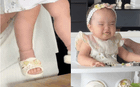 Bé Gạo diện váy hoa, mang dép "tổ ong thần thánh" trong clip ăn dặm, một câu nói của ba Huy hé lộ cách dạy con đáng học hỏi