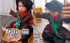 Visual cô Tấm nhí của bé Gạo gây thương nhớ, phía sau là cách dạy con cực khéo của mẹ Vân