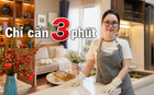 Mẹ 2 con ở Hà Nội biến căn bếp chưa đầy 3m2 thành không gian gọn gàng với 3 phút dọn dẹp "thần tốc" sau mỗi bữa ăn