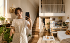 Căn hộ 35m² gây sốt vì tận dụng trần cao 4,3m làm gác lửng: Nhìn cửa sổ kịch trần mới hiểu vì sao nhà nhỏ vẫn thoáng