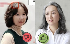 Với mái tóc bạc tự nhiên, phụ nữ trung niên nên uốn tóc, tạo độ phồng, nhìn sẽ trẻ và quý phái hơn