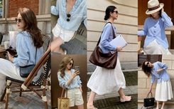 Xanh nhạt - gam màu “nhẹ tênh” nhưng mặc lên là sang: 4 công thức mặc hở nhẹ nhàng mà vẫn thanh lịch