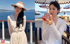 Nữ thần du lịch gọi tên Song Hye Kyo: Outfit đơn giản mà ảnh nào cũng triệu like
