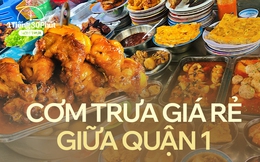 Hàng cơm trưa nằm giữa khu văn phòng cao cấp, chỉ 25k/phần nhưng nhiều thứ được miễn phí