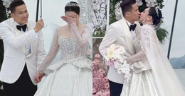 Toàn cảnh đám cưới Hồ Quỳnh Hương: Cô dâu khóc nức nở, khoá môi chú rể tình tứ, thái độ nhà chồng gây chú ý
