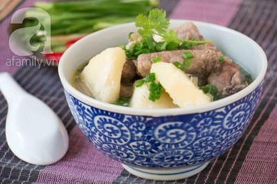 Canh sa kê nấu sườn