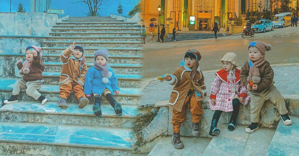 Bộ ảnh 3 em bé rủ nhau check-in Sa Pa khiến dân mạng mê mẩn: