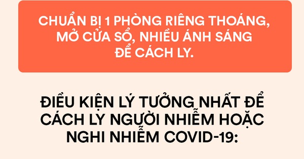 Chuẩn bị không gian cách ly tại nhà cho người nghi nhiễm Covid-19: Chuyên gia đưa ra gợi ý!