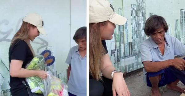 Cô gái xinh đẹp giúp người đàn ông nhặt phế liệu ở Sài Gòn có một ngày như người bình thường, được đi cắt tóc, gội đầu, ăn uống và mua quần áo đẹp
