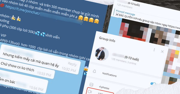Nhóm kín chia sẻ clip khiêu dâm trẻ em Việt Nam trên Telegram gây sốc Nhóm Kín Chia Sẻ Clip Khiêu Dâm Trẻ Em Việt Nam Trên Telegram Gây Sốc