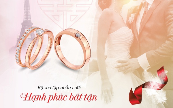 “Hạnh phúc bất tận” cùng trang sức cưới Bảo Tín Minh Châu