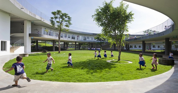 Đây là ngôi trường mầm non của Việt Nam từng lọt top đẹp nhất thế giới: Được thiết kế dành cho con em công nhân nhưng không gian quá đỉnh