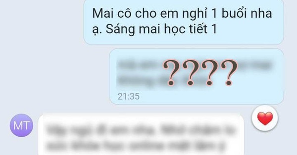 cách nhắn tin xin nghỉ học
