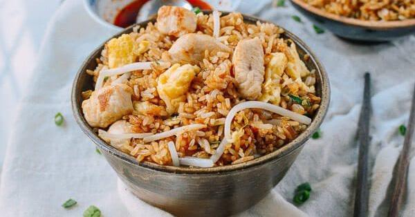 Cách làm cơm rang thịt gà ngon, Cơm rang thịt gà