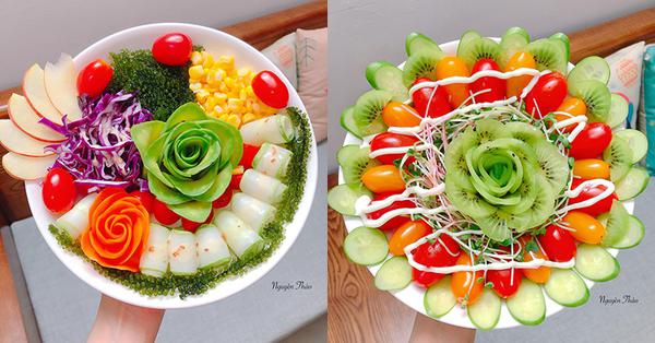 Cách làm salad "hoa đua nở" vừa đẹp vừa ngon - Vimarsana News