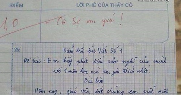 Cậu bé cấp 1 viết về môn học yêu thích: Gạch xóa chằng chịt, rốt cuộc tả môn gì mà giáo viên cạn lời - Vimarsana News