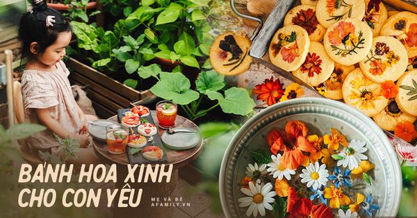Mẹ Việt ở Đức gây sốt vì những món bánh làm từ hoa tươi cho con - Vimarsana News