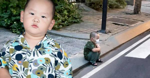 Con trai Trà My Idol ngồi bên vệ đường với biểu cảm "nghĩ nó chán" - Vimarsana News