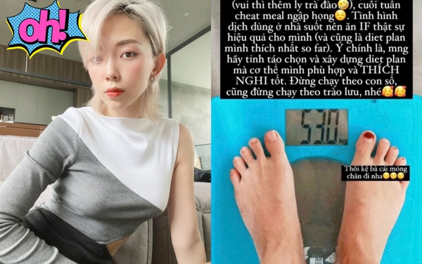 Tóc Tiên giảm cân tại nhà nhờ chế độ ăn uống không cần kiêng khem - Vimarsana News
