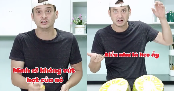 Anh Tây lần đầu bổ mít, loay hoay mang cả quả chanh để chống nhựa mít và kết quả thấy cứ lạ lạ làm sao!? - Vimarsana News