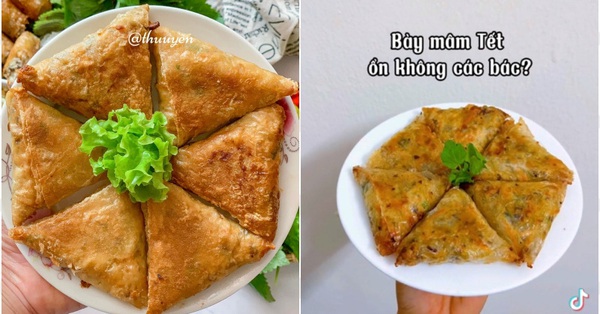 Có thể dùng loại bánh tráng nào để gói chả giò hình tam giác?
