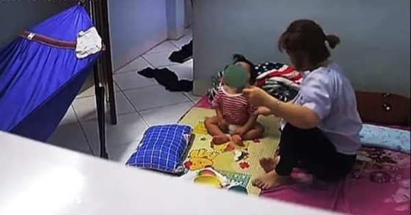 Police investigate the case of a nanny abusing an 11-month-old girl in Binh Dinh