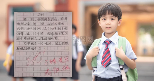 Parents are excited because of their son’s essay “Pregnant”, the teacher praises: So wonderful!
