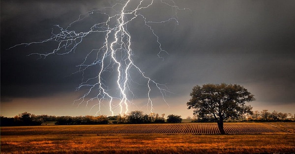 Taking shelter from the rain under a tree, the young woman was struck by lightning and died