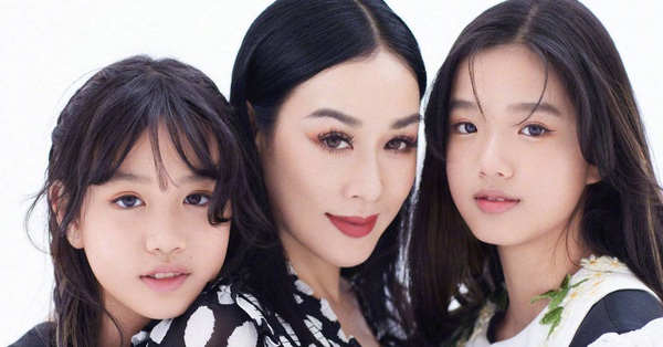 Entering the teenage years, the two “Vietnamese sex bombs” children Chung Le De cause fever with outstanding appearance no less than their mother.