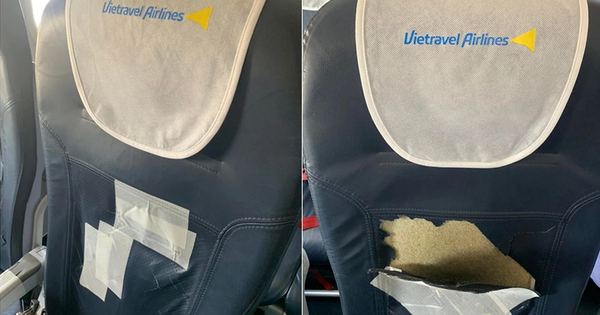 The story of the Vietravel Airlines plane seat being torn on a flight to Ho Chi Minh City