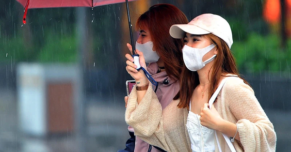 Hanoi welcomes the cold air at the end of the season with a series of rainy and cold days