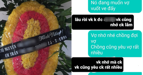 The wife sent a wreath to the house of Tieu Tam when she found out that she had an affair