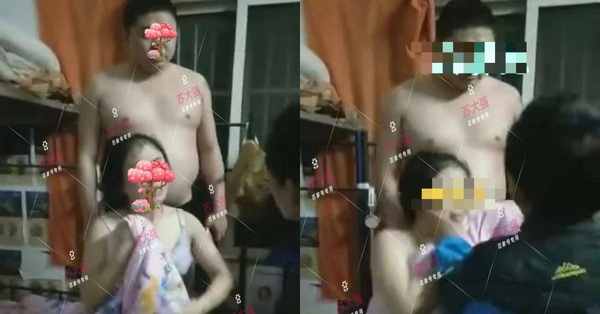 The husband came home from work and suddenly found his wife naked with a strange man