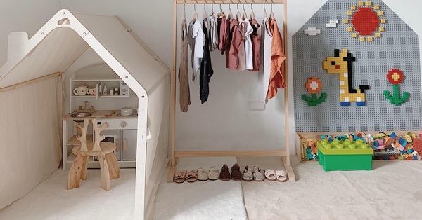 With only 5 million VND, a diaper mother has a super cute space for her baby