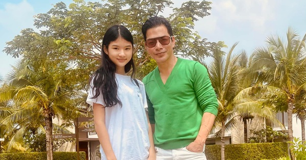 Tran Bao Son attracts attention with his good appearance at the age of U50 when he goes out with his daughter Bao Tien