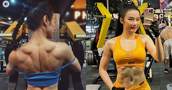 Shocked by Angela Phuong Trinh’s muscular appearance, muscular shoulders like men