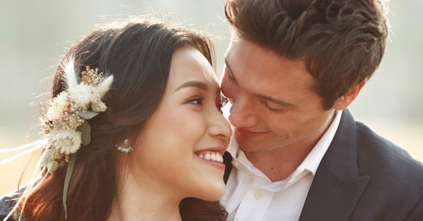 Hoang Oanh revealed her current relationship with her Western husband after announcing the divorce