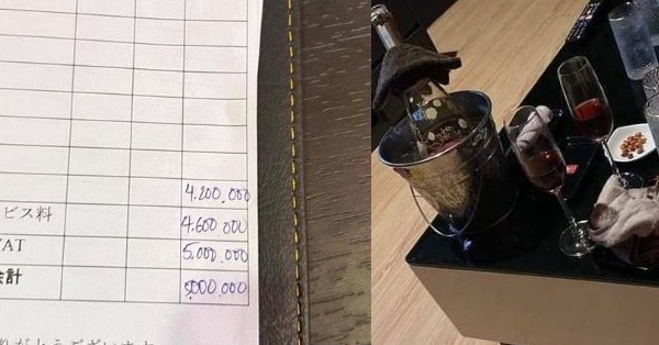 The girl who was invited to the grand opening by her friend, sitting for less than 20 minutes, was “pushed” by a controversial 5 million bill “extremely tense” on social networks.