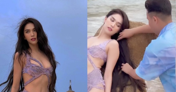 Ekip Ngoc Trinh defended the “underwear queen” about the fake dress, but received more “stones” because of this statement.